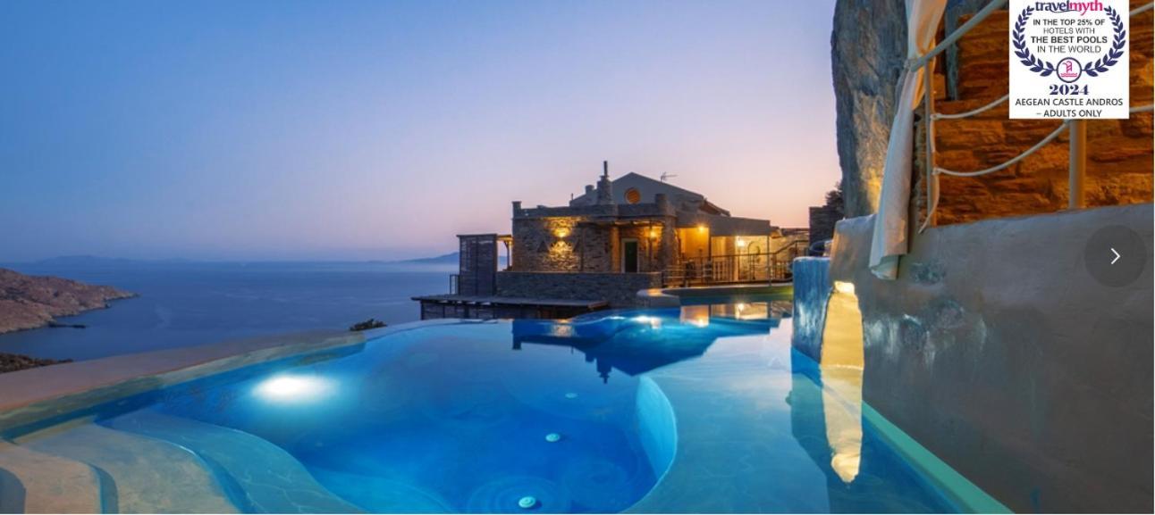 Aegean Castle Andros - Adults Only Aparthotel Agia Eleousa Exterior photo